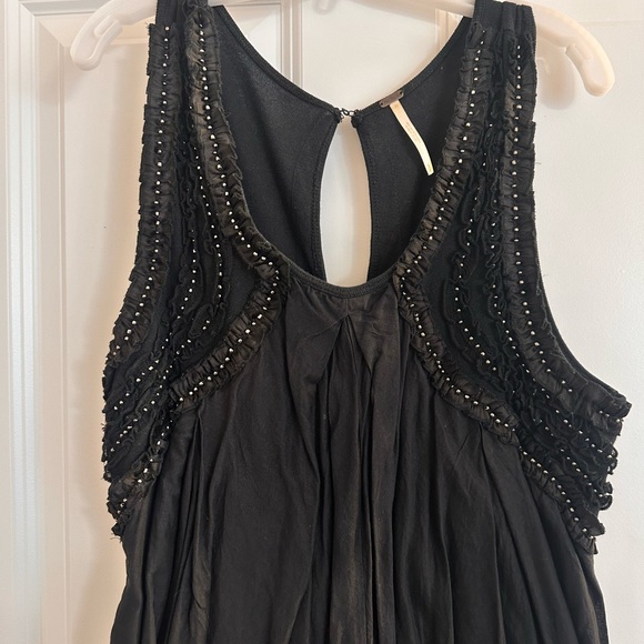 Free People Black Beaded Dress - Picture 2 of 6